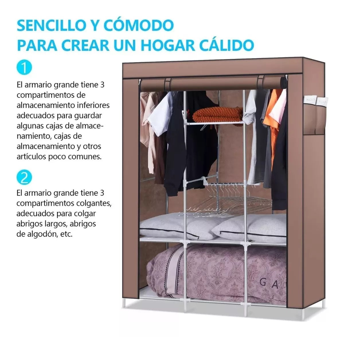 COMBO ARMARIO MAS ZAPATERO PORTATIL